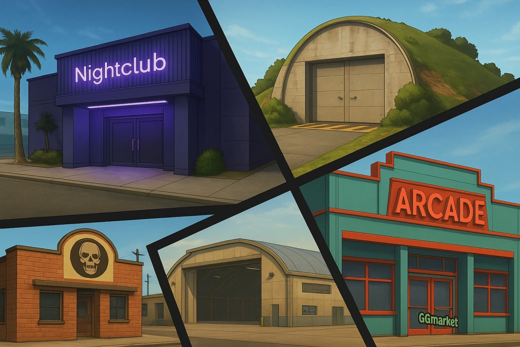 Nightclub, Bunker, MC Clubhouse, Hangar, Arcade PS4/5